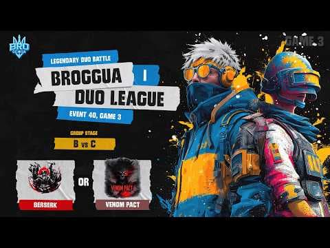 🏆 DUO LEAGUE: Legendary Duo Battle | Сезон 1 — B vs C | Taego | Гра 3 | BRozoraTV & sedo_i — PUBG tournaments