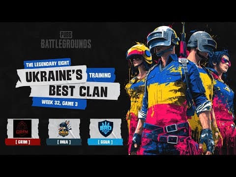 🏆 BROGGUA XXXII: Легендарна Вісімка — Битва кланів | Taego | BRozoraTV | PUBG Українською — PUBG tournaments