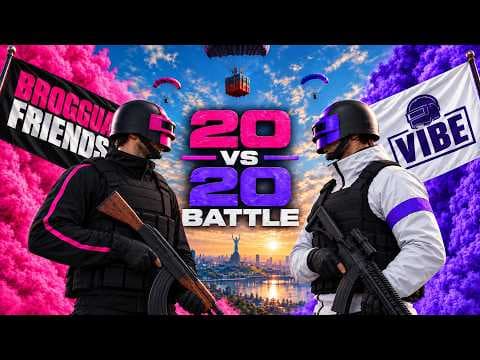 🔥 20v20 PUBG Battle | BROGGUA Friends vs VIBE  | 3 МАПИ| PUBG Українською | BRozoraTV — PUBG tournaments