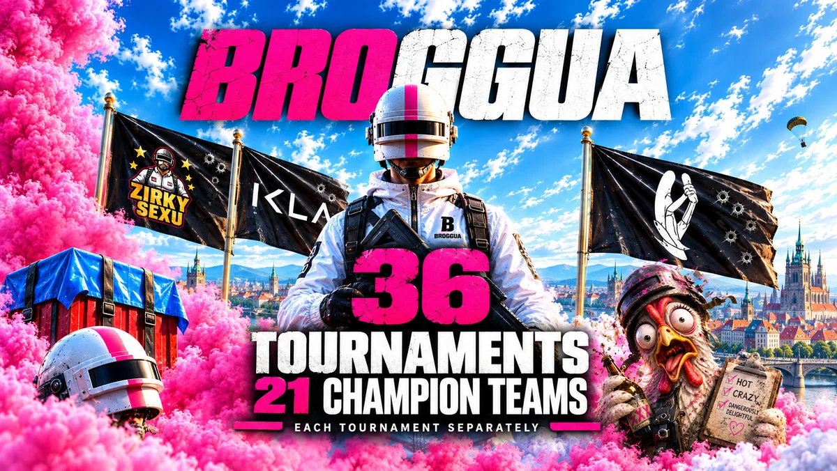 BROGGUA Champions — Who Won 36 PUBG Tournaments 2025/26