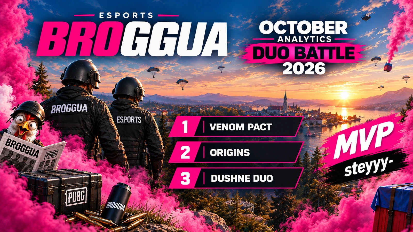 PUBG October Duo Battle 2026: Venom Pact siegt — Ergebnis, MVP